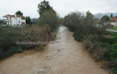 Το ποταμι του Ασωπου(Αττικη) στη περιοχη του Ωρωπου μετα απο εντονη βροχοπτωση