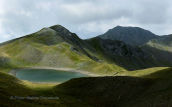 Lake Gistova at 2350m at Gramos mountain