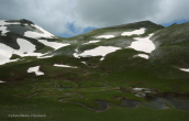 Alpine lake Verliga at Pindos mountain