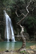 Waterfall at Neda river