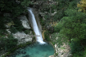 Waterfall at Neda river