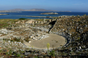 The ancient theater at Delos island