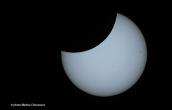 Partial sun eclipse seen at Athens Attica