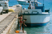 The small port of Moutsouna used  for the transport of the emery, Σμυριδα Σμιριγλι Ναξος Emery mines Naxos, Σμυριγλι Σμυριδα Emery Μουτσουνα Ναξος Moutsouna Naxos